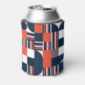 Creatief Geometrisch: Modern naadloos ontwerp Blikjeskoeler (Blikje Achterkant)