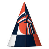 Creatief Geometrisch: Modern naadloos ontwerp Feesthoedjes (Achterkant)