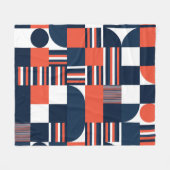 Creatief Geometrisch: Modern naadloos ontwerp Fleece Deken (Voorkant (Horizontaal))
