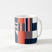 Creatief Geometrisch: Modern naadloos ontwerp Koffiemok (Voorkant rechts)