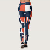 Creatief Geometrisch: Modern naadloos ontwerp Leggings (Achterkant)
