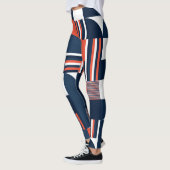 Creatief Geometrisch: Modern naadloos ontwerp Leggings (Links)