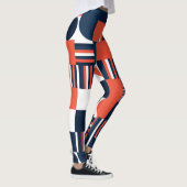 Creatief Geometrisch: Modern naadloos ontwerp Leggings (Rechts)