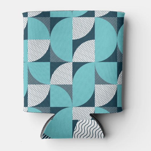 Creatief geometrisch vormpatroon blikjeskoeler (Voorkant)