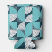 Creatief geometrisch vormpatroon blikjeskoeler (Achterkant)