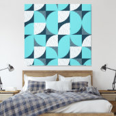 Creatief geometrisch vormpatroon canvas afdruk (Insitu (Slaapkamer))