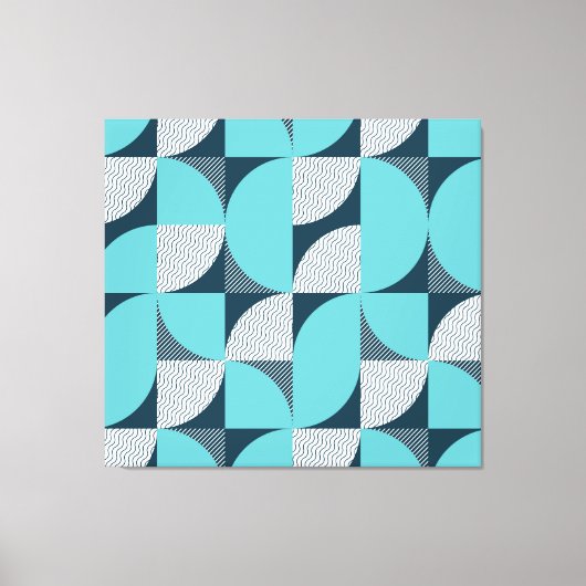 Creatief geometrisch vormpatroon canvas afdruk (Voorkant)
