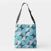 Creatief geometrisch vormpatroon crossbody tas (Achterkant)