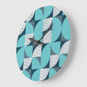 Creatief geometrisch vormpatroon grote klok (Hoek)