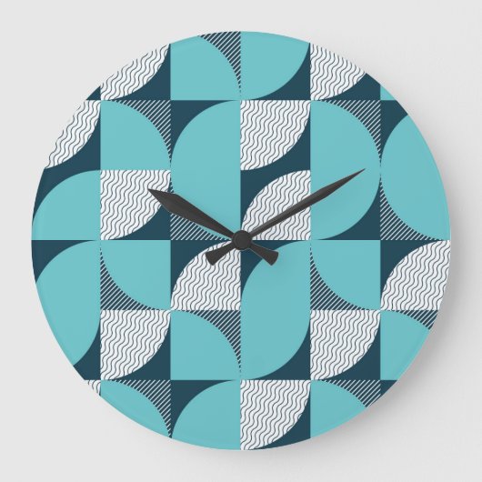 Creatief geometrisch vormpatroon grote klok (Voorkant)