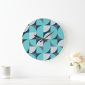 Creatief geometrisch vormpatroon grote klok (Huis)