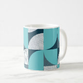 Creatief geometrisch vormpatroon koffiemok (Voorkant rechts)