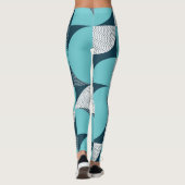 Creatief geometrisch vormpatroon leggings (Achterkant)