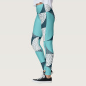 Creatief geometrisch vormpatroon leggings (Links)