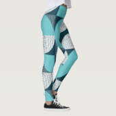 Creatief geometrisch vormpatroon leggings (Rechts)
