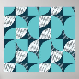 Creatief geometrisch vormpatroon poster