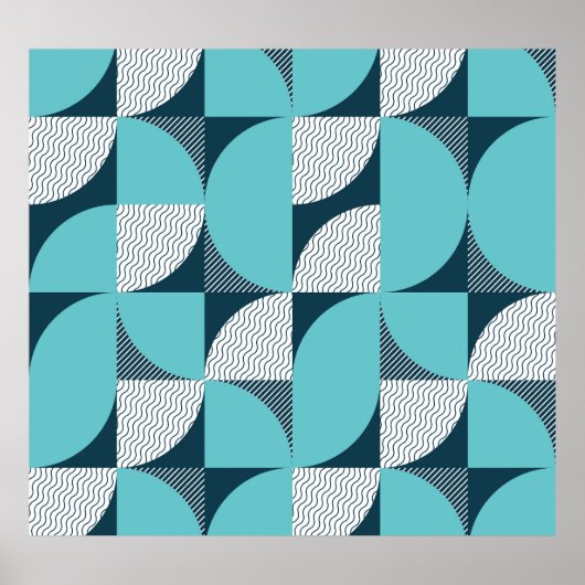 Creatief geometrisch vormpatroon poster (Voorkant)