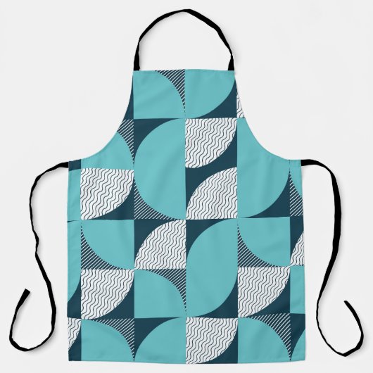 Creatief geometrisch vormpatroon schort (Voorkant)