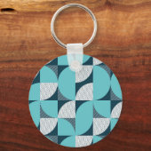 Creatief geometrisch vormpatroon sleutelhanger (Voorkant)