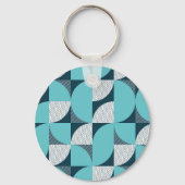 Creatief geometrisch vormpatroon sleutelhanger (Achterkant)
