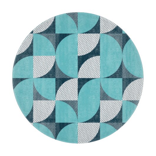 Creatief geometrisch vormpatroon snijplank (Voorkant)