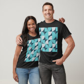 Creatief geometrisch vormpatroon t-shirt (Unisex)