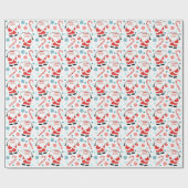 Creatief Gevist kerstvakantie Cadeaupapier (Vlak)