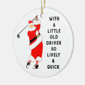 Creatief golf kerstfeest keramisch ornament (Links)