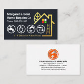 Creatief Goud Bouwen Handyman Tools Visitekaartje (Voorkant / Achterkant)