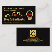 Creatief Goud Elektro Huiskring Visitekaartje (Voorkant / Achterkant)