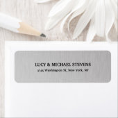 Creatief Grijs Kleur Retro Stijl Klassieke Familie Etiket (Insitu)