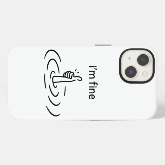 Creatief, grillig, minimalistisch iPhone hoesje (Achterkant horizontaal)