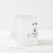 Creatief, grillig, minimalistisch matglas koffiemok (Voorkant links)