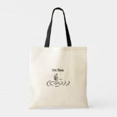 Creatief, grillig, minimalistisch tote bag (Achterkant)