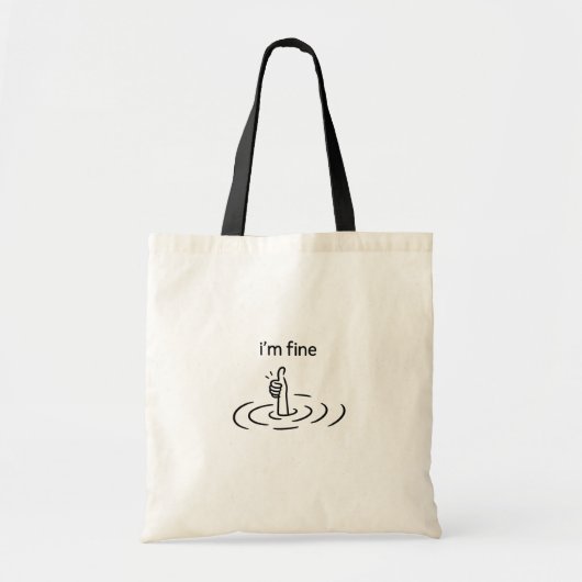 Creatief, grillig, minimalistisch tote bag (Voorkant)