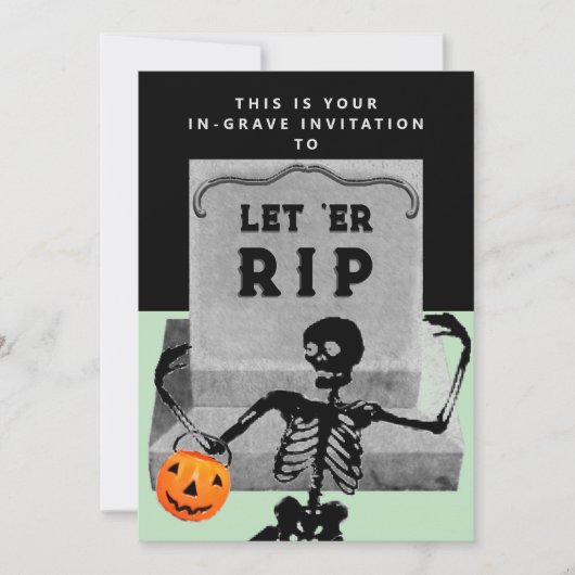 Creatief Halloween-feest Kaart (Voorkant)