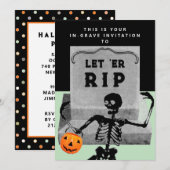 Creatief Halloween-feest Kaart (Voorkant / Achterkant)