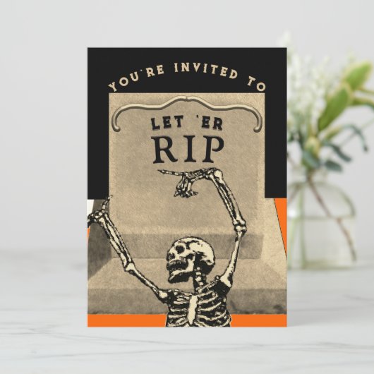 Creatief Halloween Party Kaart (Staand voorkant)