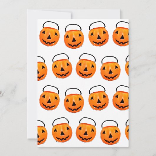 Creatief Halloween Party Kaart (Achterkant)