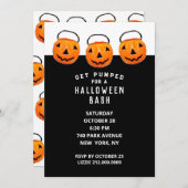 Creatief Halloween Party Kaart (Voorkant / Achterkant)