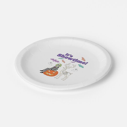 Creatief Halloween thema Papieren Bordje (Gekanteld)