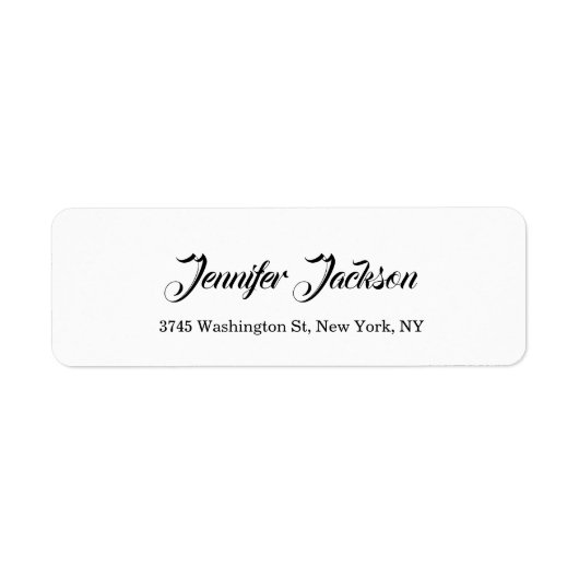 Creatief handschrift minimalistische professional etiket (Voorkant)