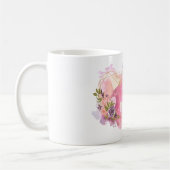 Creatief hart gestript met waterkleursplaat koffiemok (Links)