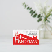 Creatief Home Rooftop Ladder Brush Building Visitekaartje (Staand voorkant)