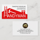 Creatief Home Rooftop Ladder Brush Building Visitekaartje (Voorkant / Achterkant)