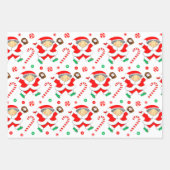 Creatief honkbal kerstcadeau verpakking inpakpapier vel (Voorkant)