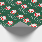 Creatief honkbal kerstvakantie cadeau cadeaupapier (Hoek)