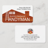 Creatief houten gebouw Rooftop Visitekaartje (Voorkant / Achterkant)