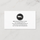 Creatief huis bewegende pijlen visitekaartje (Achterkant)