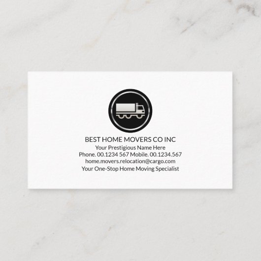 Creatief huis bewegende pijlen visitekaartje (Achterkant)